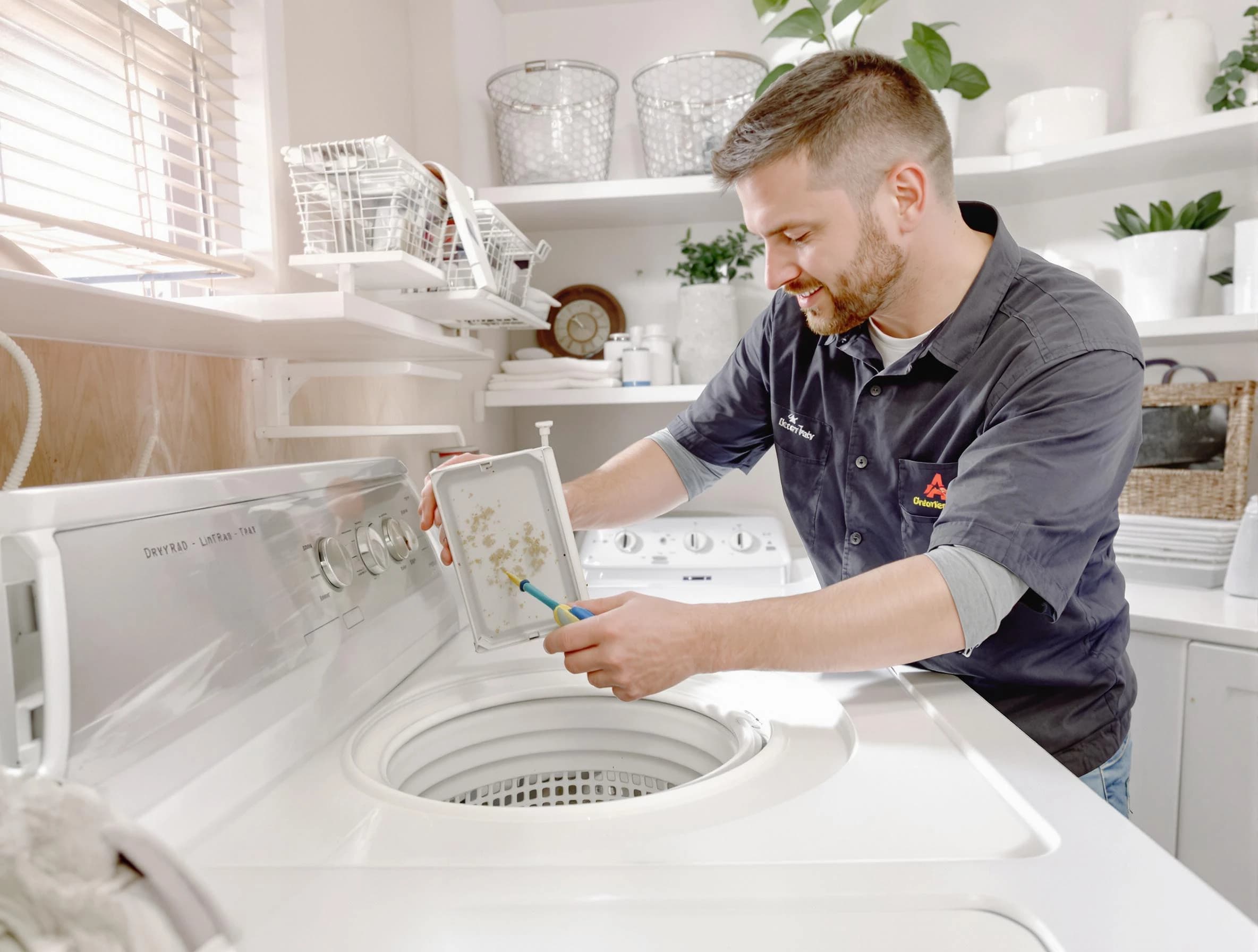 Cleaning Dryer Lint Trap service in Newport Beach, CA